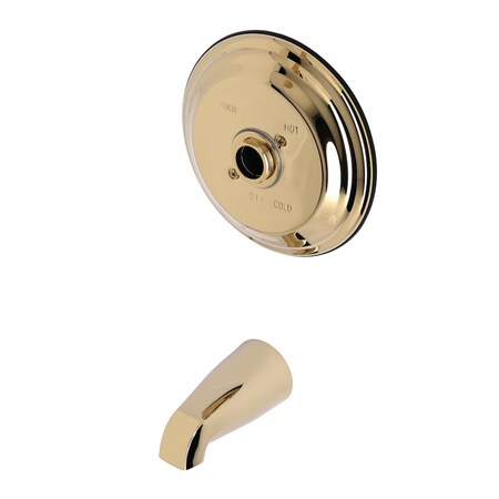 KB3632TTLH Tub Trim Only W/out Handle, Polished Brass